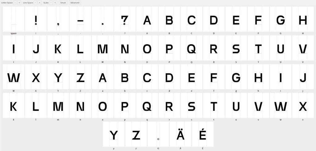 Overline (フリーフォント)