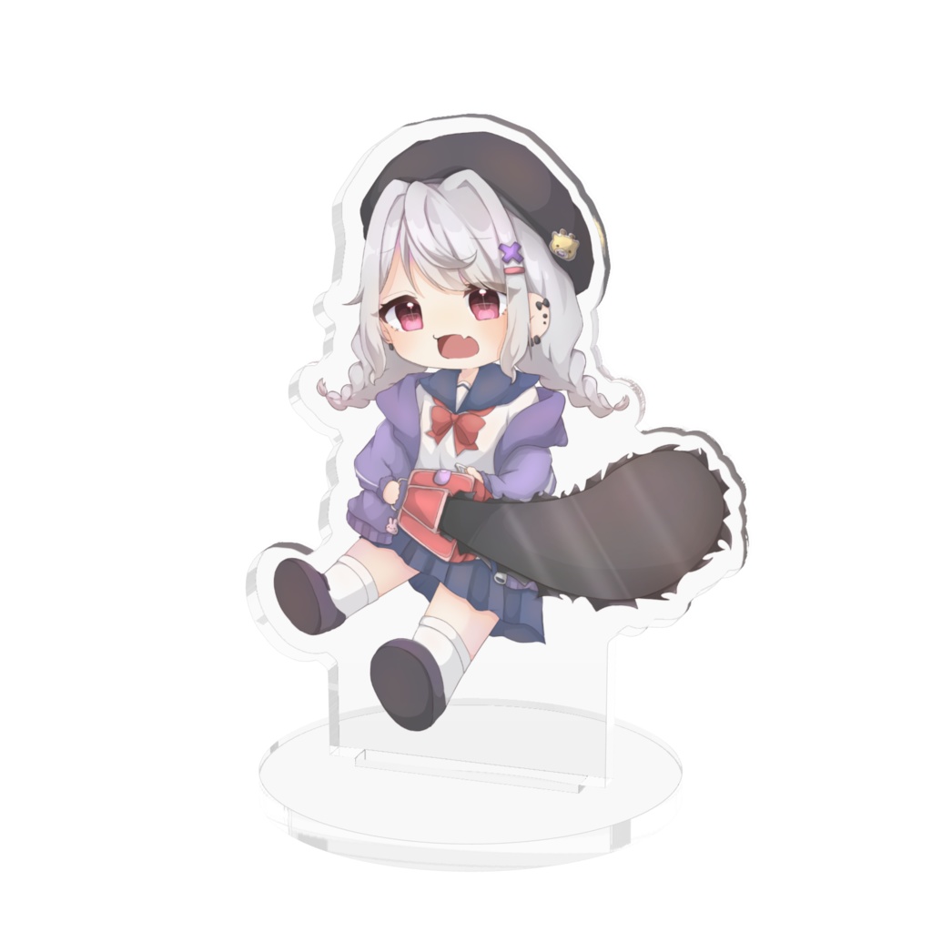 きりんのまつげアクリルスタンド（制服ニコニコver.）