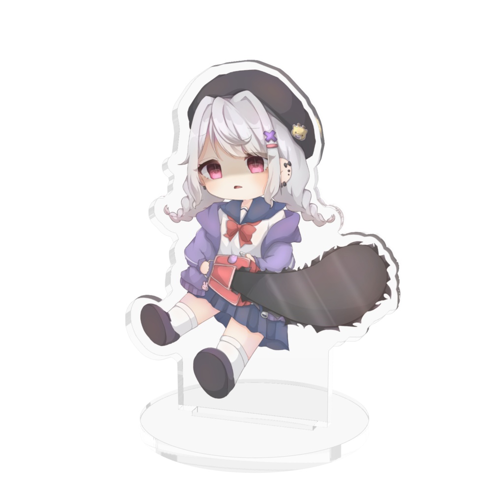 きりんのまつげアクリルスタンド（制服見下しver.）