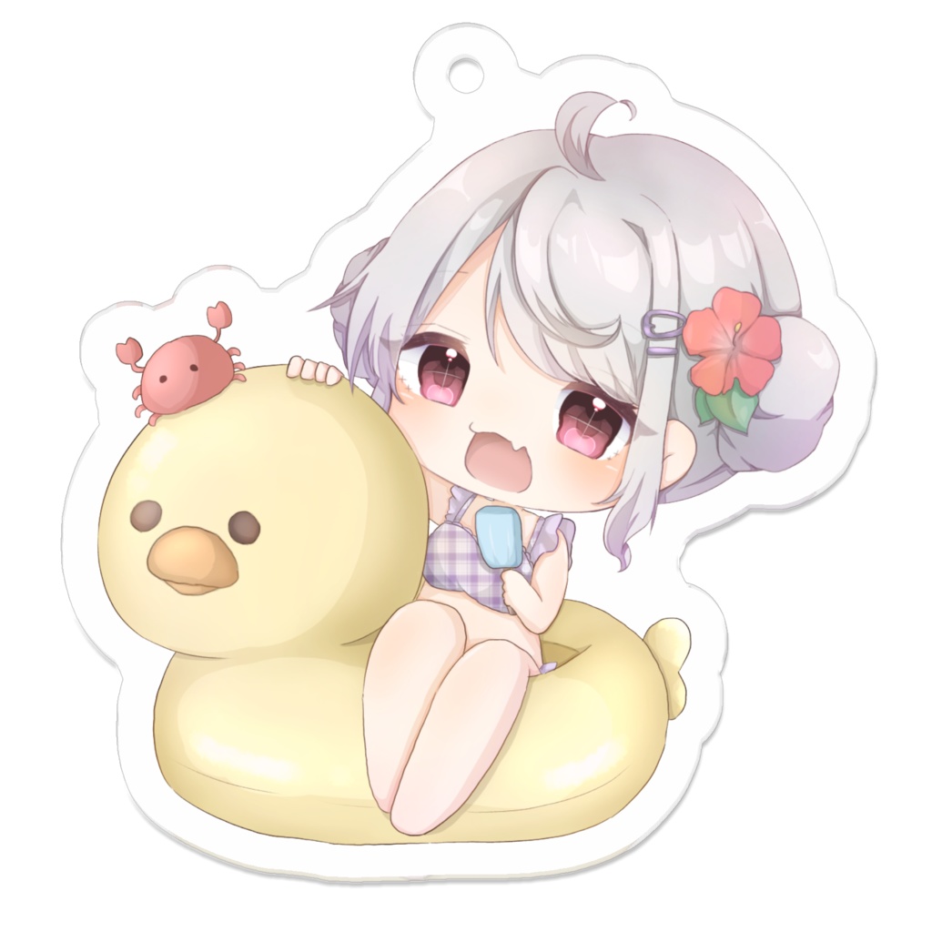 きりんのアクリルキーホルダー(水着ver.)