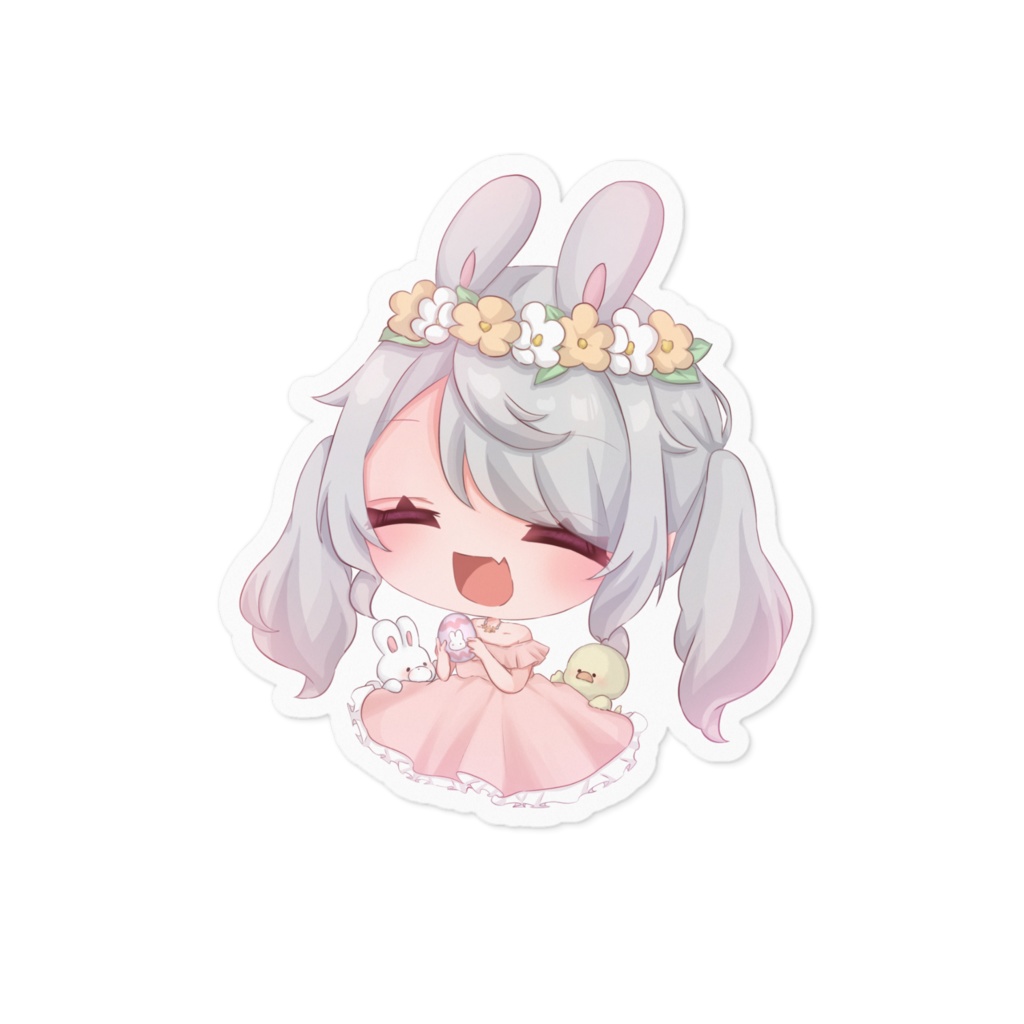 きりんのステッカー（イースターver.）