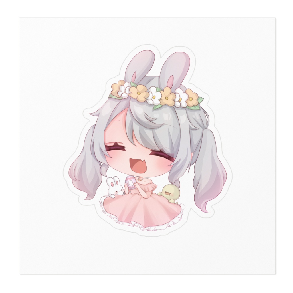 きりんのステッカー(イースターver.)
