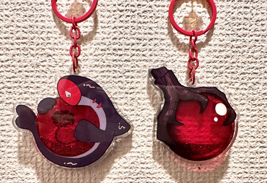 グリッターオイルアクキー(断首魚/樹液)
