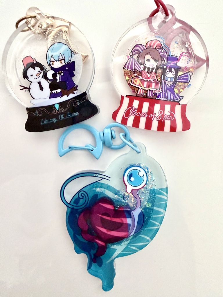グリッターオイルアクキー(憂鬱大罪、アンジェラ、エマノア)
