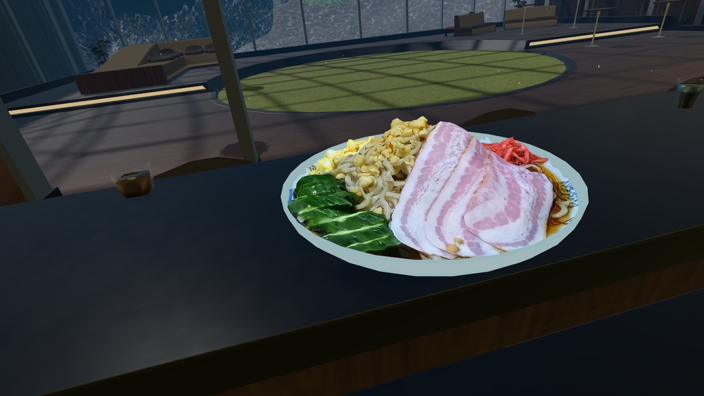 【無料】冷やし中華【3Dモデル】