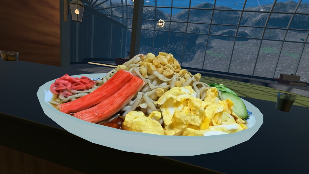 【無料】冷やし中華【3Dモデル】