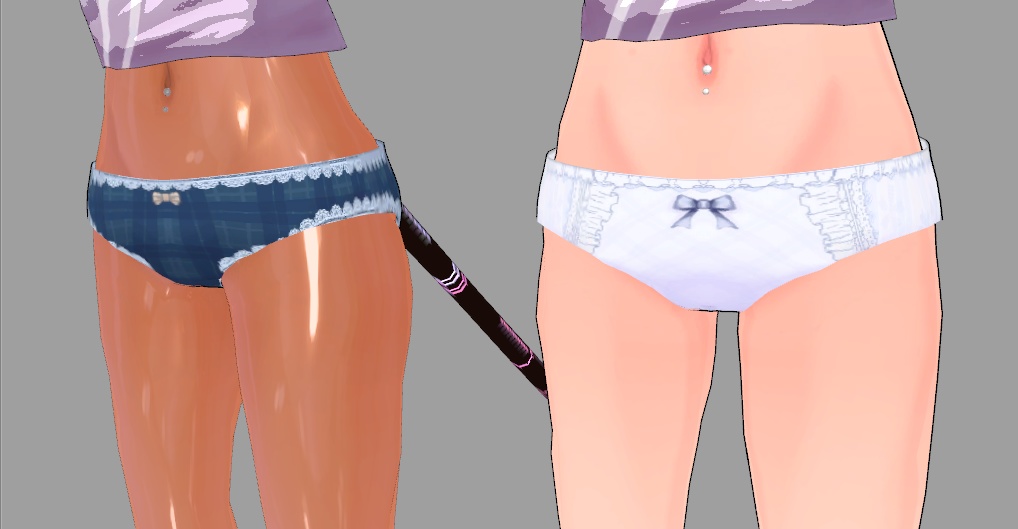 CyberCatちゃん1.0向けぱんつ【3Dモデル】