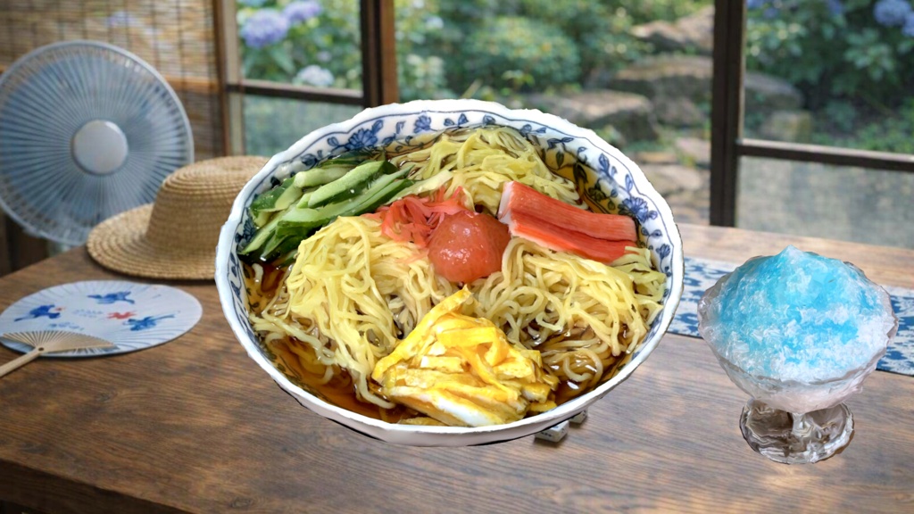 【無料】冷やし中華3Dモデル かき氷もあるよ!【2026年8月最新版】