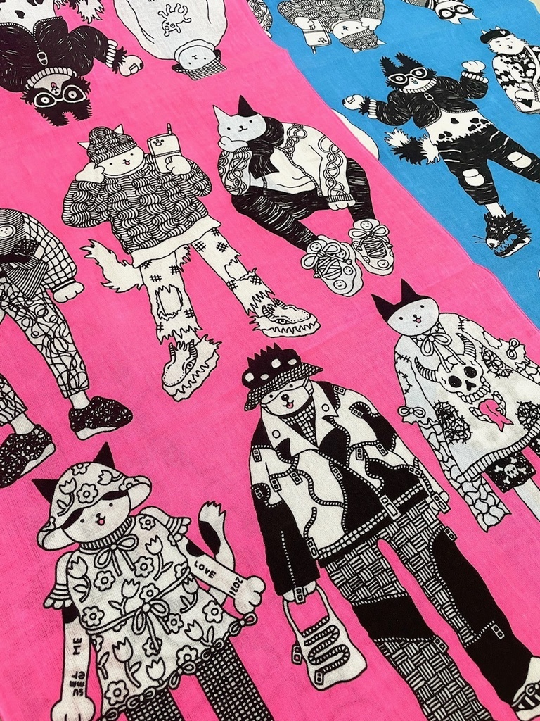 手ぬぐい「福猫2021」