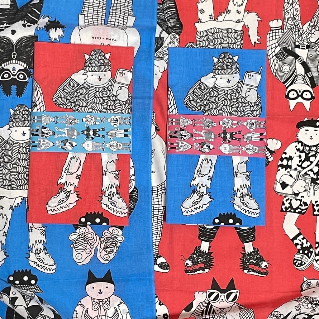 手ぬぐい「福猫2021」