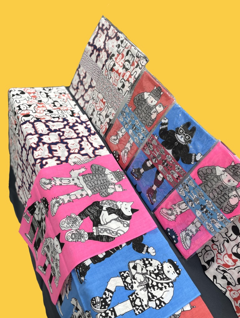 手ぬぐい「福猫2021」