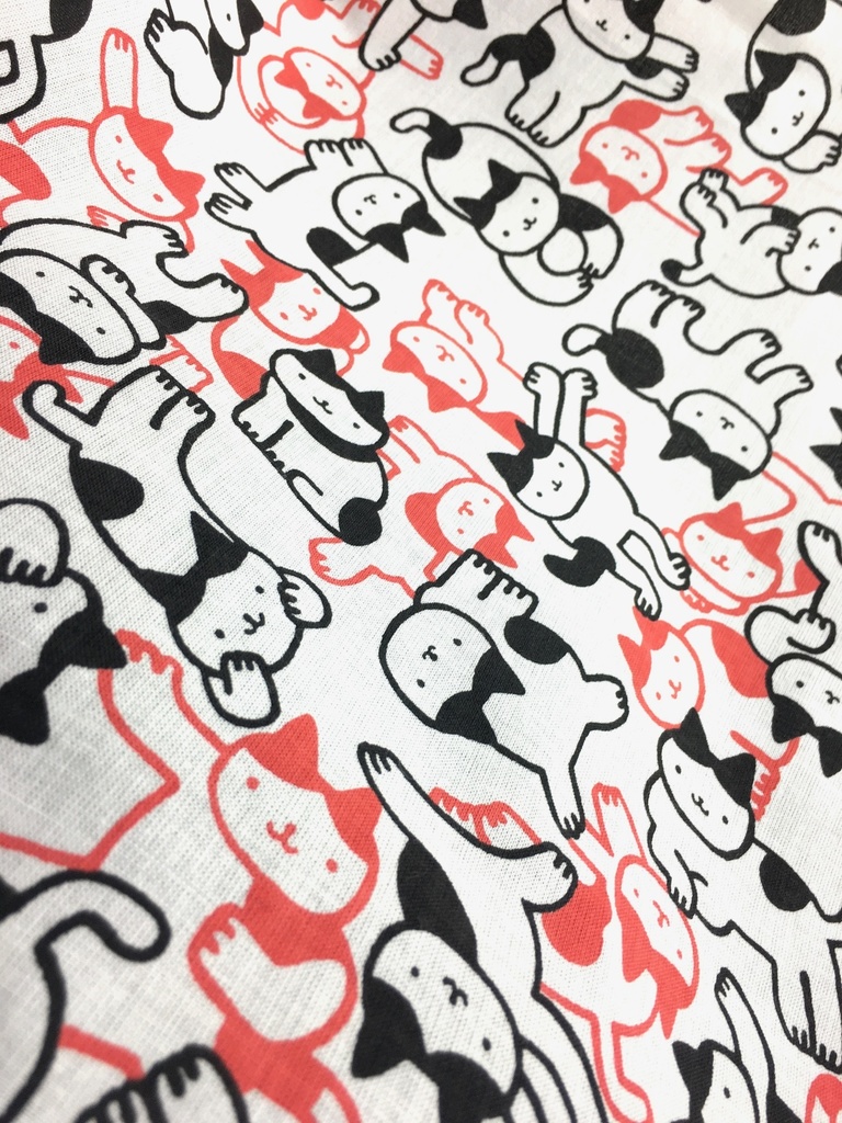 手ぬぐい「ねこたくさん2020」