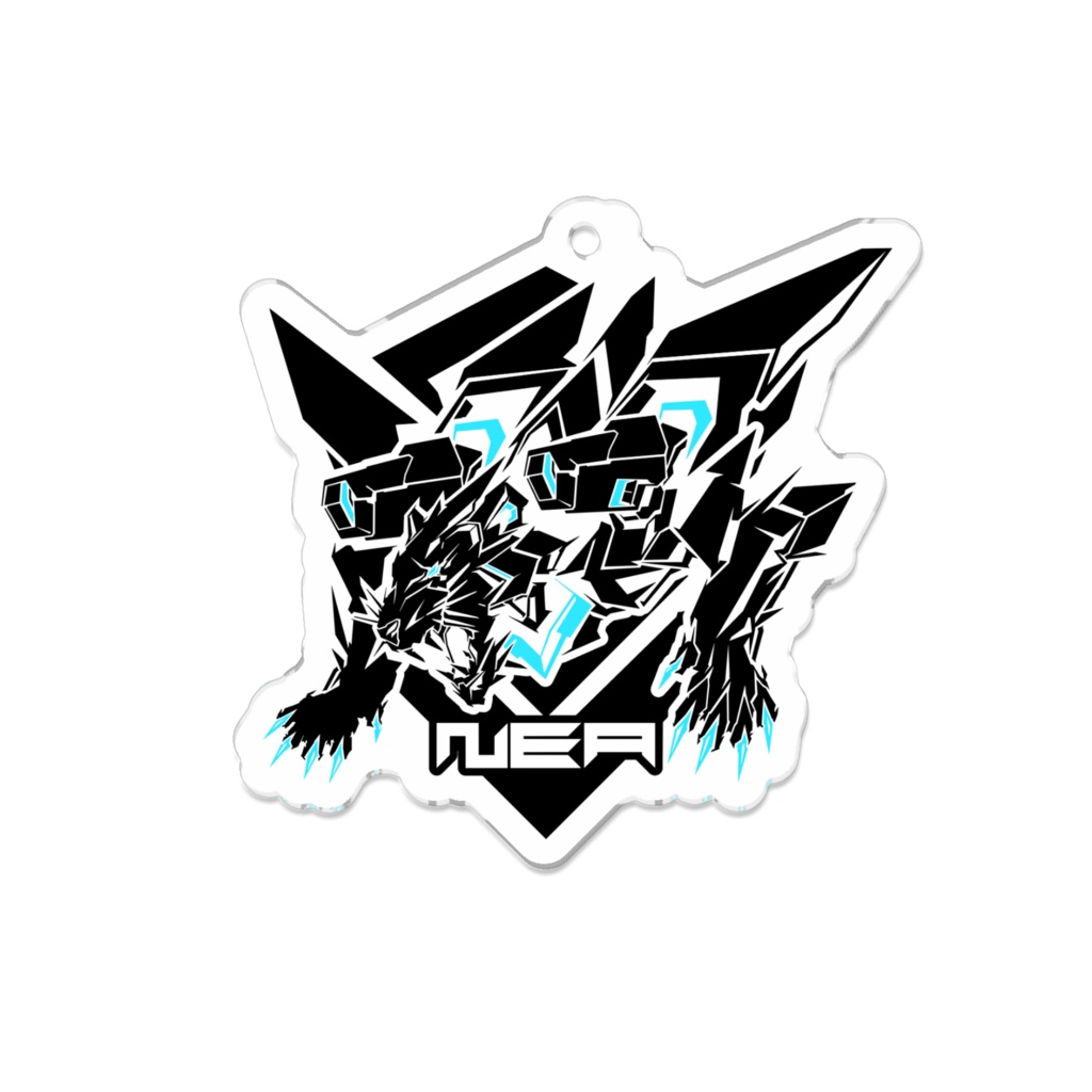 虎白ネア　エンブレム　アクリルキーホルダー