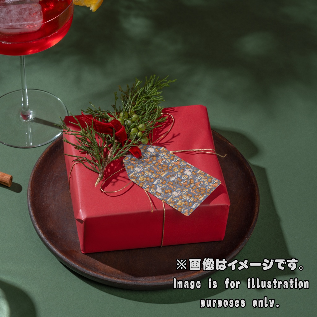水彩ヘーゼル&ティール クリスマス デジタルペーパー10枚セット(5柄×2色)| シームレスパターン 3600×3600px