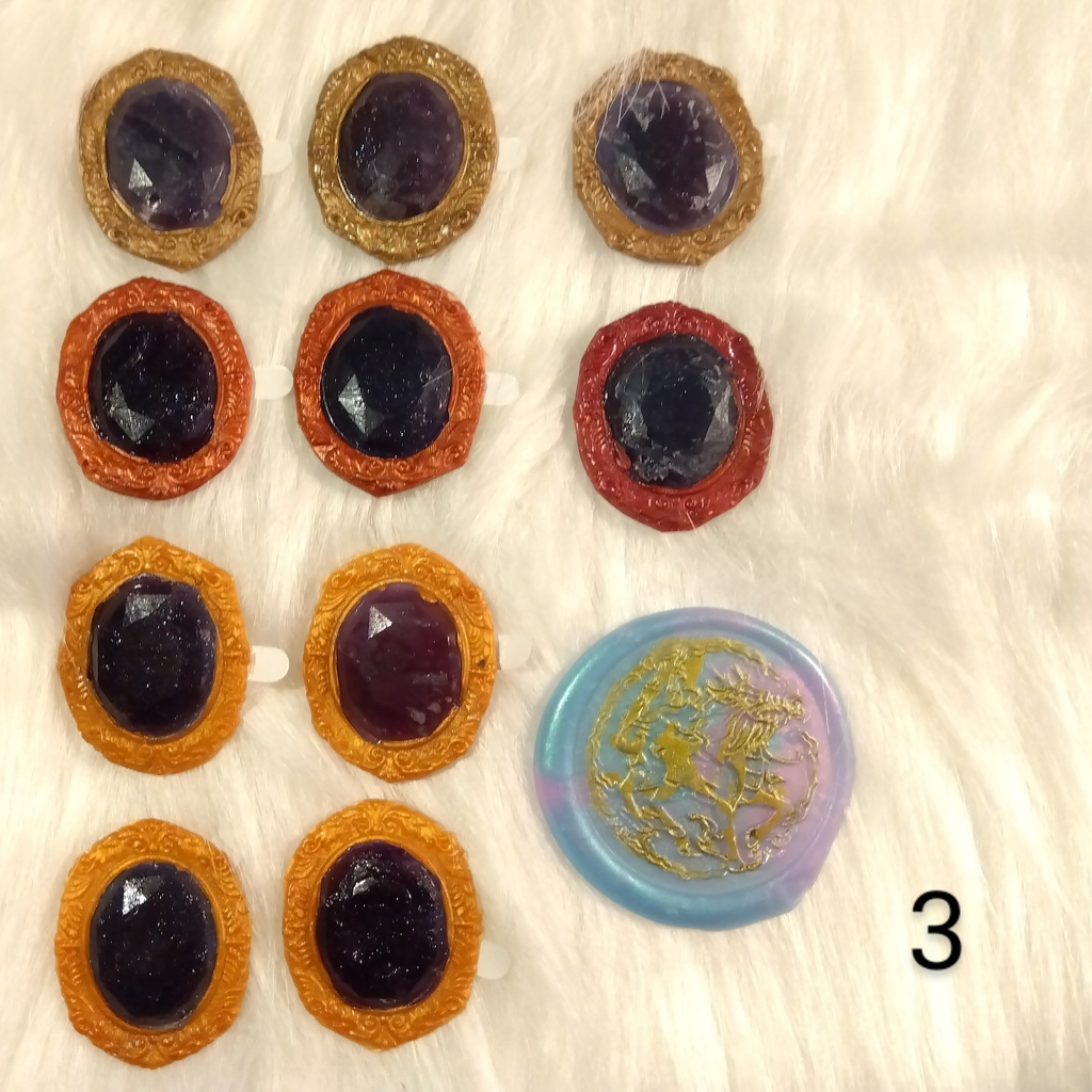 宝石風シーリングスタンプシール 10点セット