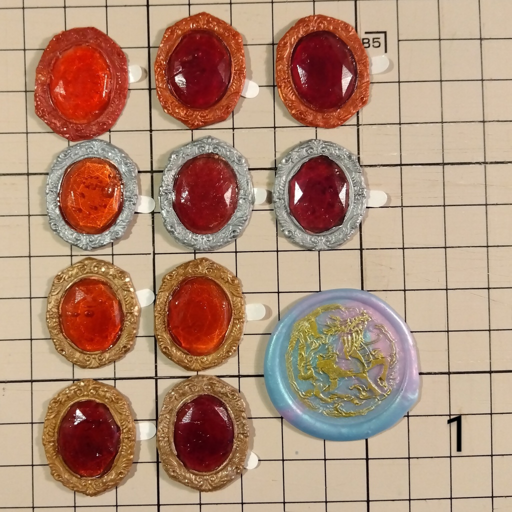 宝石風シーリングスタンプシール 10点セット