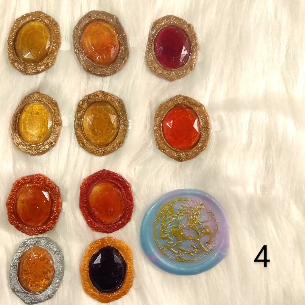 宝石風シーリングスタンプシール 10点セット