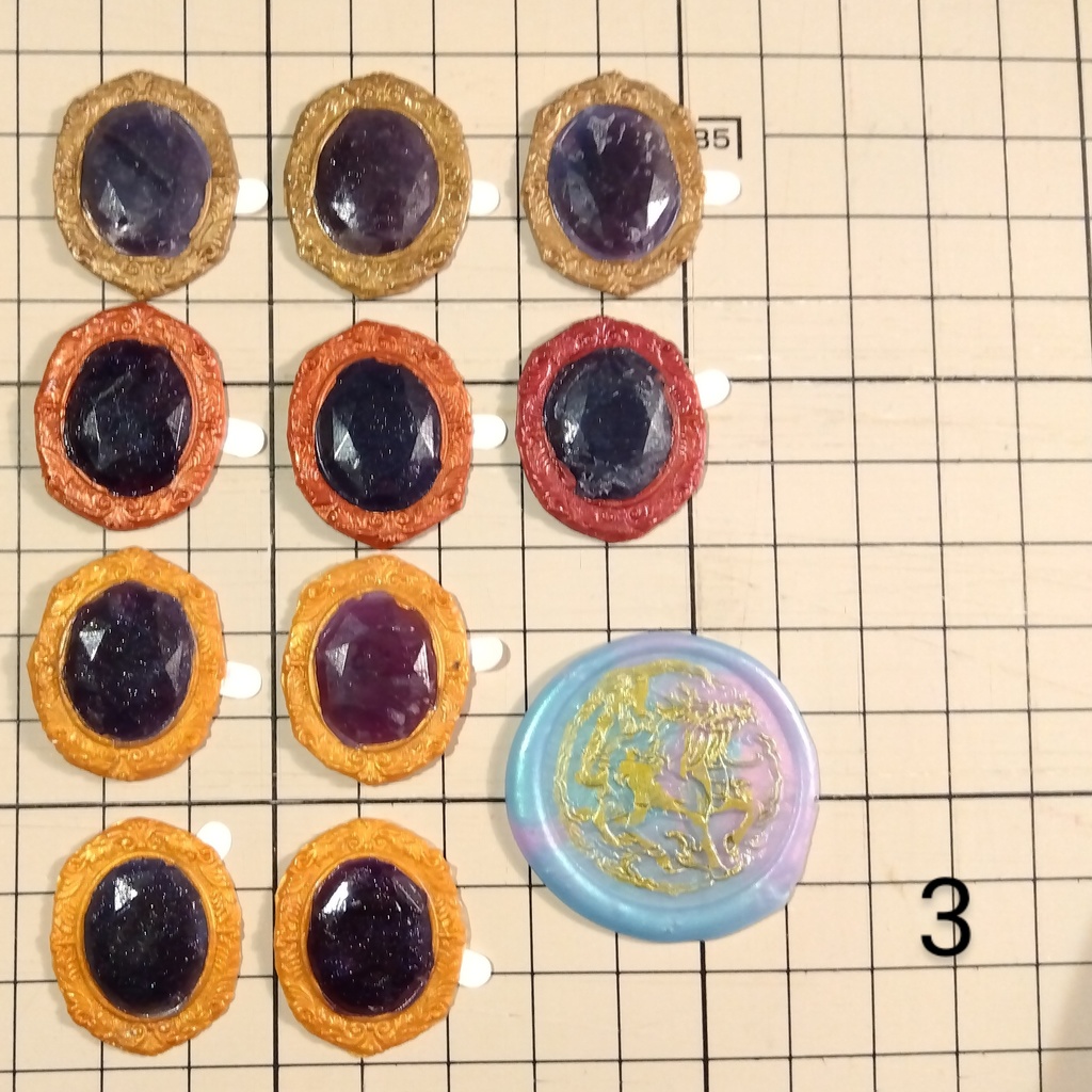 宝石風シーリングスタンプシール 10点セット