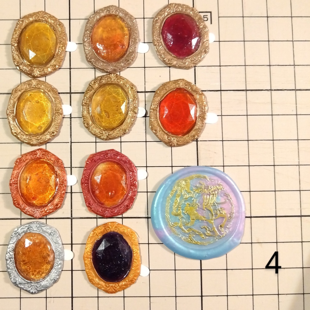 宝石風シーリングスタンプシール 10点セット