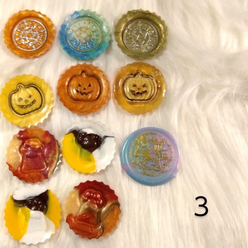 ハロウィンモチーフシーリングスタンプシールセット