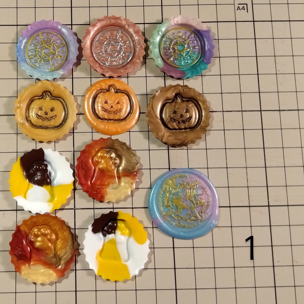 ハロウィンモチーフシーリングスタンプシールセット