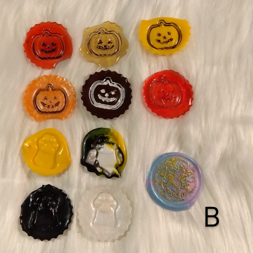 ハロウィンモチーフシーリングスタンプシールセット