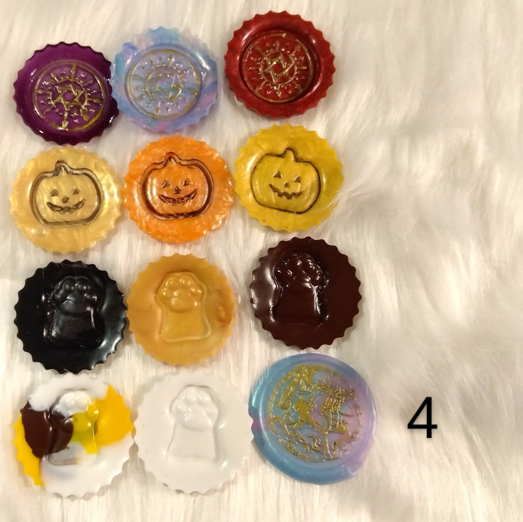 ハロウィンモチーフシーリングスタンプシールセット