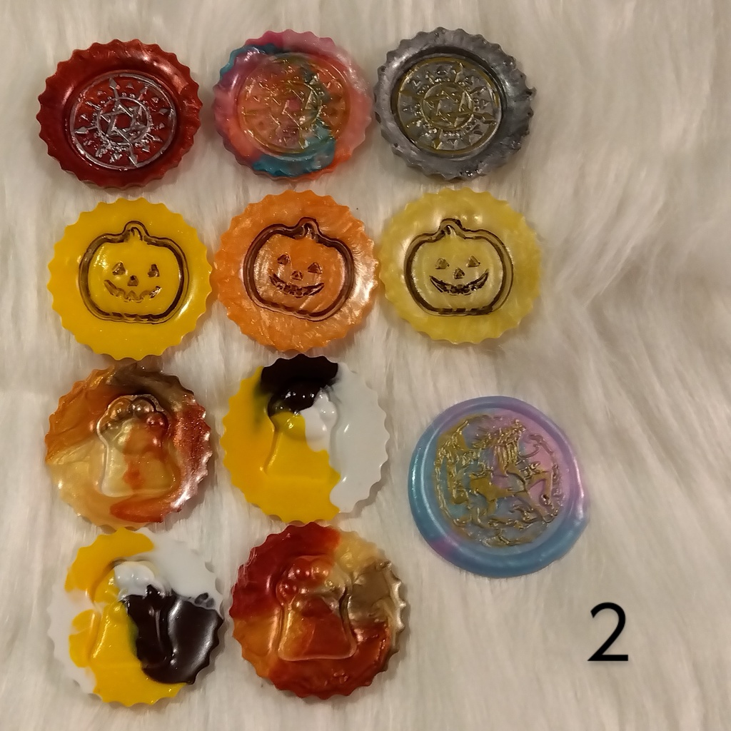 ハロウィンモチーフシーリングスタンプシールセット