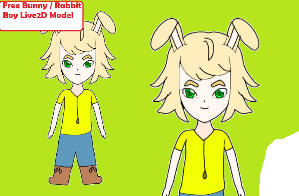 Free Bunny / Rabbit Boy Live2D Model