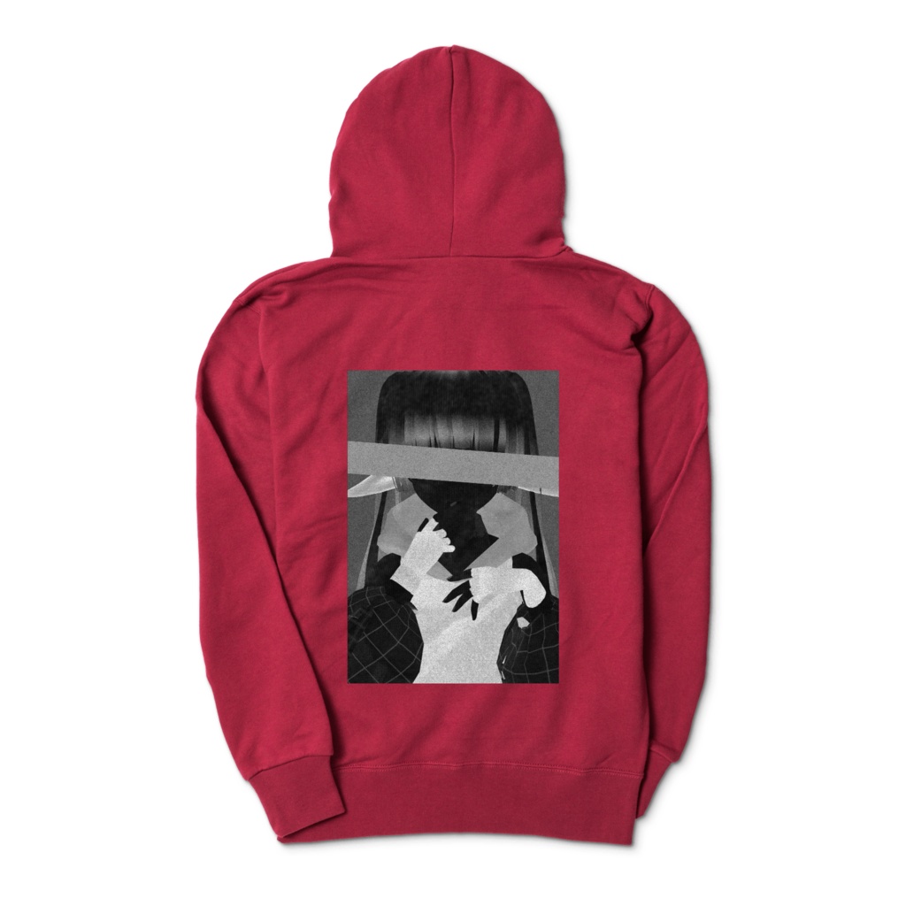 Ku's hooded sweatshirt(Burgundy≒Red)