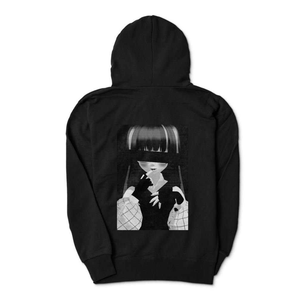 Ku's hooded sweatshirt(Black) No.1