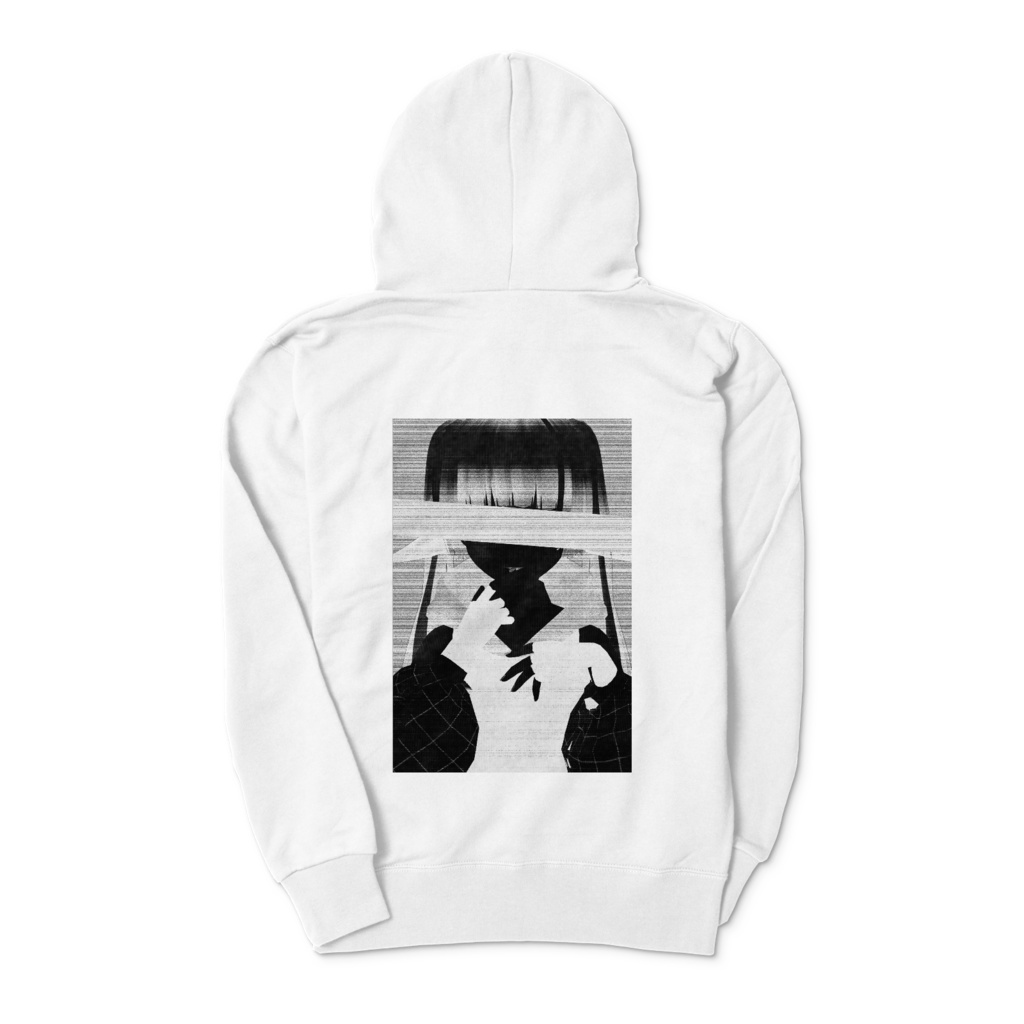 Ku's hooded sweatshirt(White) No.1