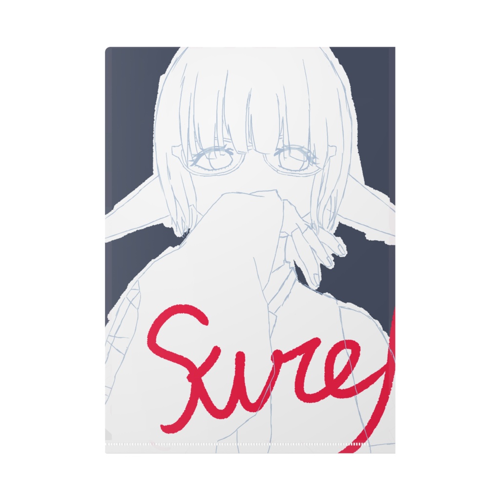 Kureha & Hakurou's sheet protector(clear file)