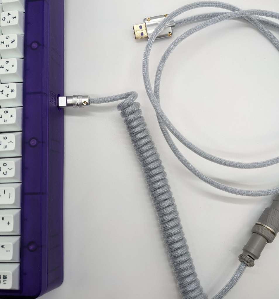 カスタムUSBケーブル メタルコネクタ