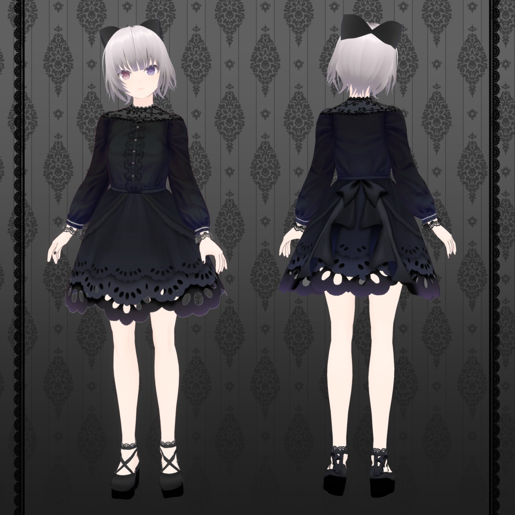 【VRoid正式版・β版】ゴシックなワンピ VRoid