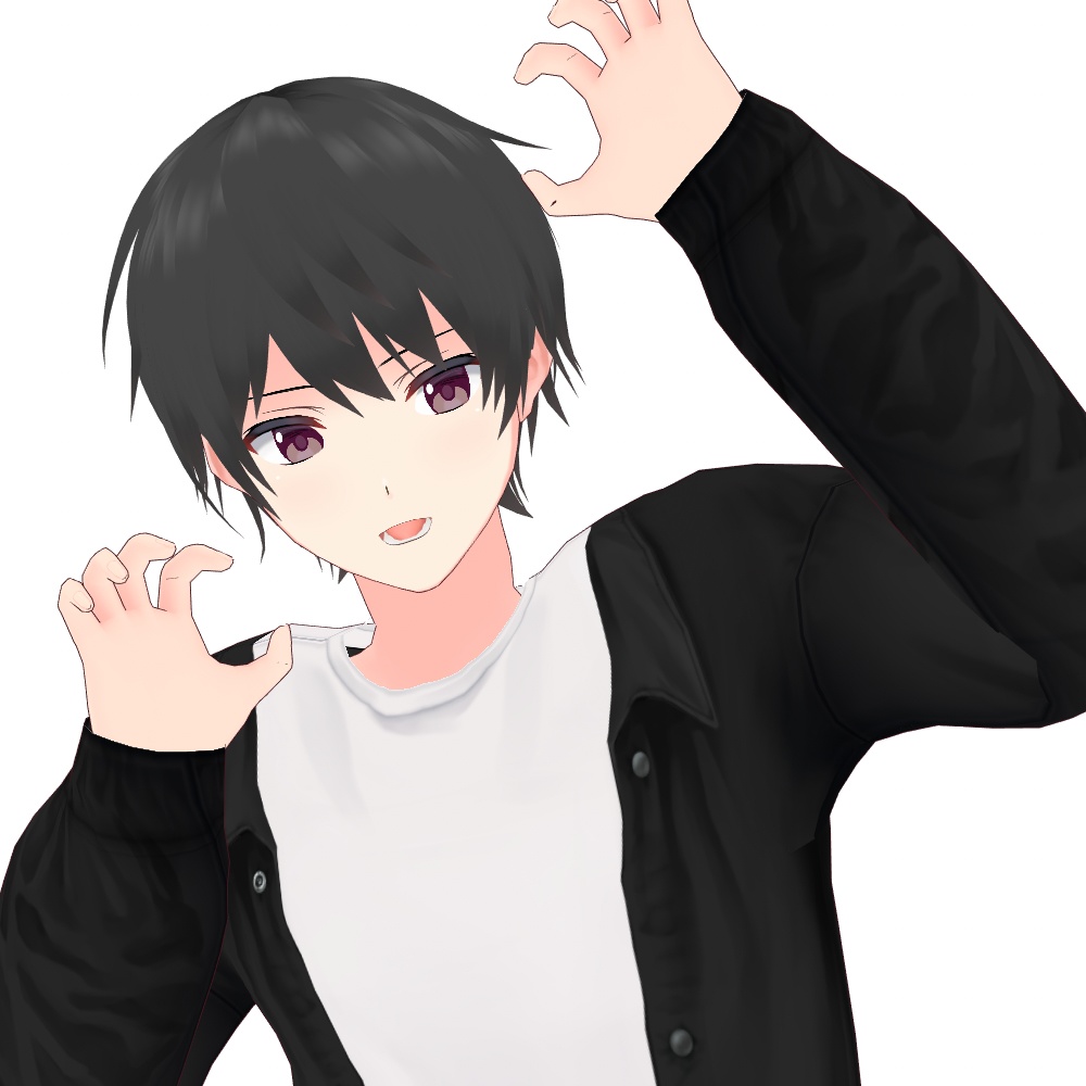 【VRoid正式版・β版】VRoidっぽくないお肌 男性版:skin&body&mouth texture