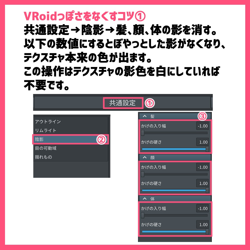 【VRoid正式版・β版】VRoidっぽくないお肌 男性版:skin&body&mouth texture