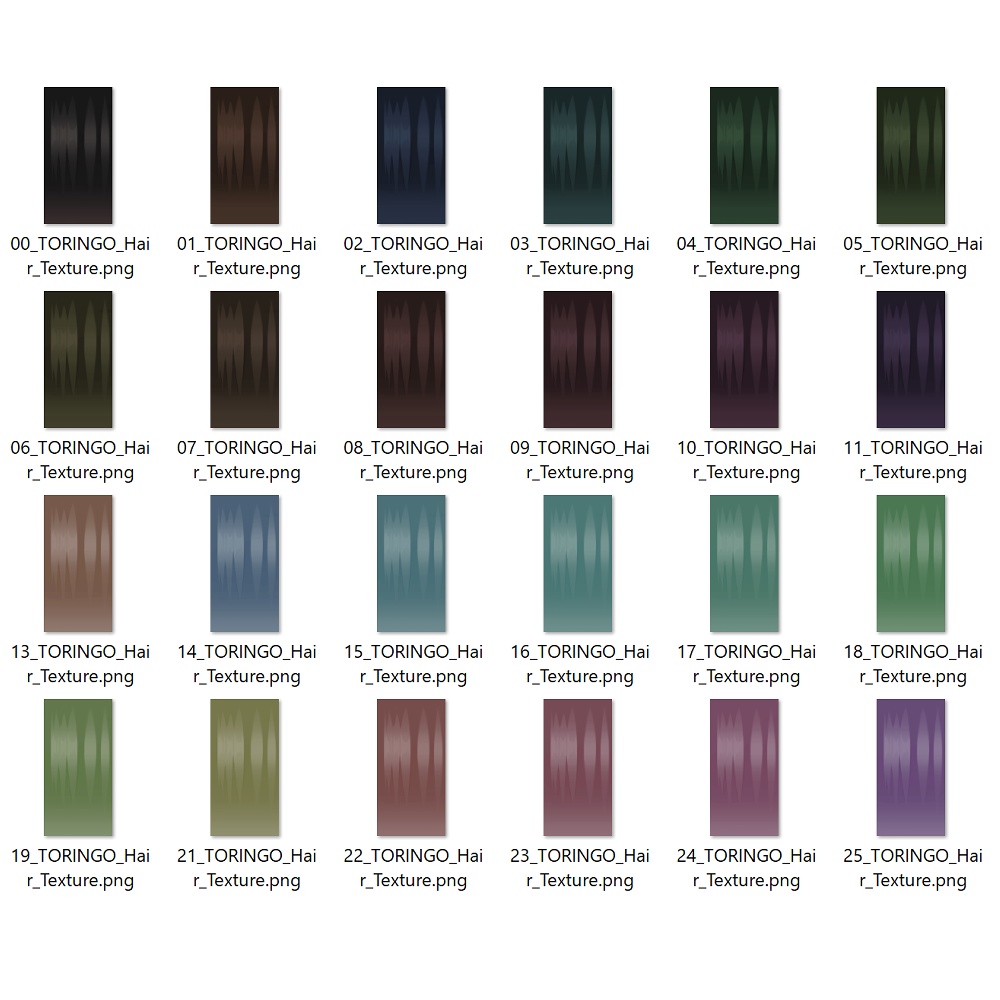 【VRoid正式版・β版】TORINGOヘアテクスチャ/Hair texture