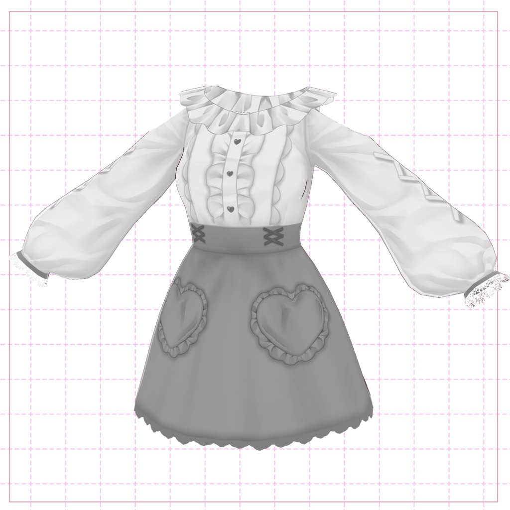 【VRoid正式版】量産型ガールコーデ