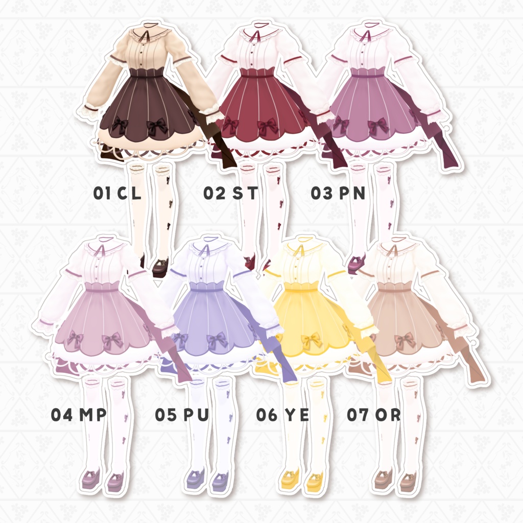 【VRoid正式版】チョコレートロリータ Chocolate  lolita fashion dress