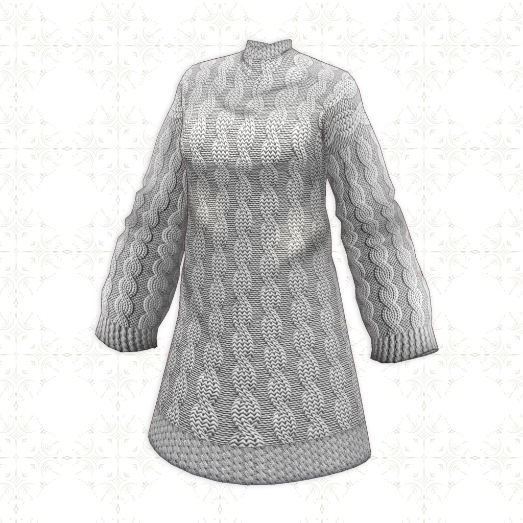 【VRoid正式版】ロングニット Long knit 6 Color SET