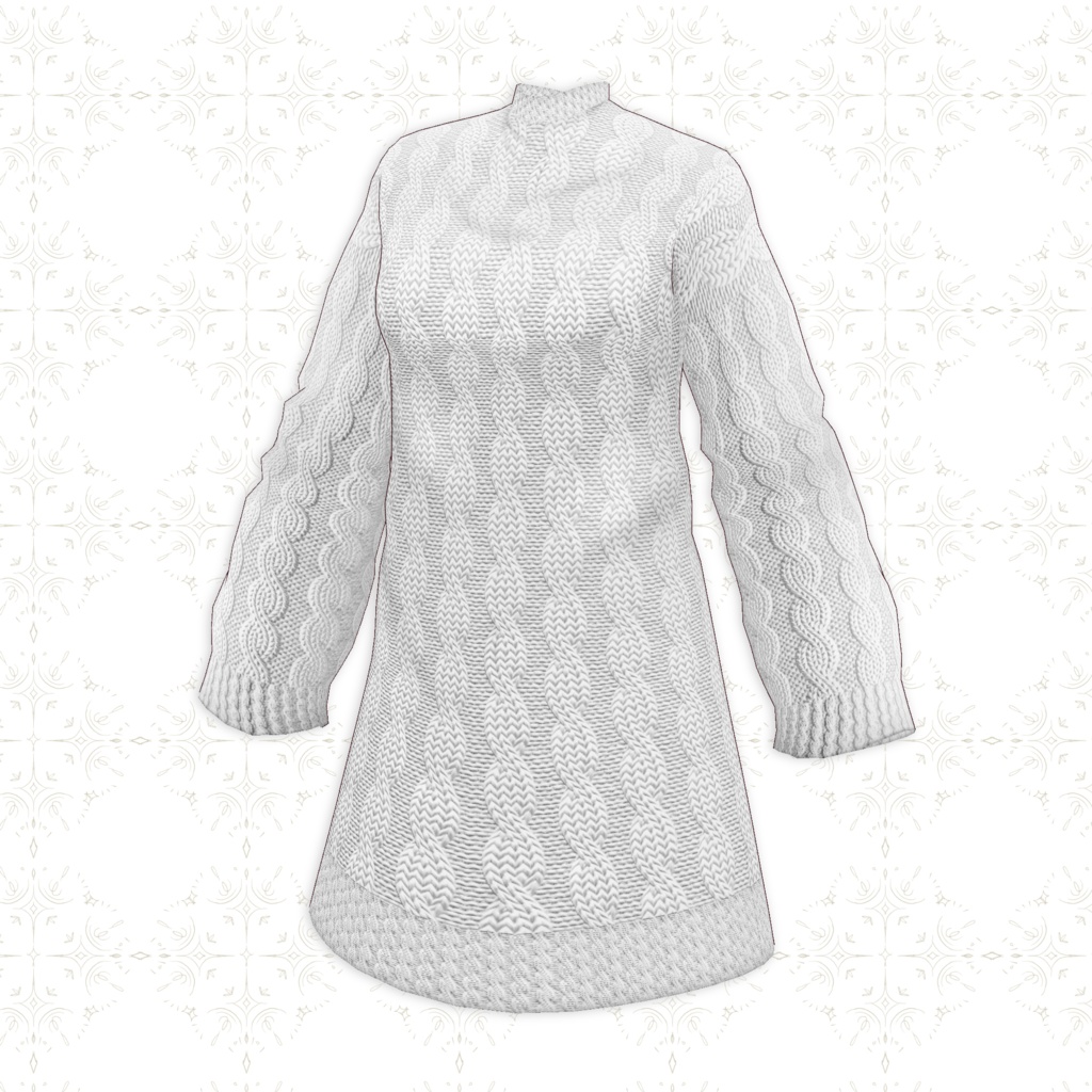 【VRoid正式版】ロングニット Long knit 6 Color SET