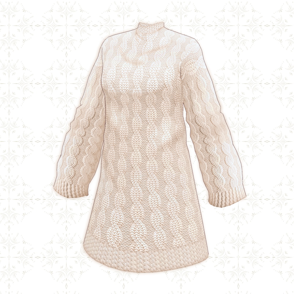 【VRoid正式版】ロングニット Long knit 6 Color SET