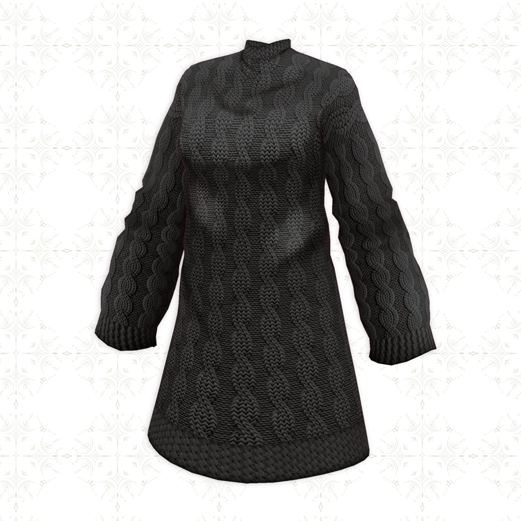 【VRoid正式版】ロングニット Long knit 6 Color SET