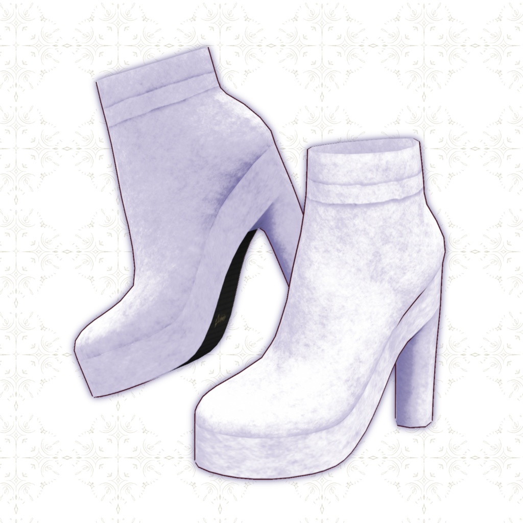 【VRoid正式版】スエードブーツ Suede boots 8Color SET