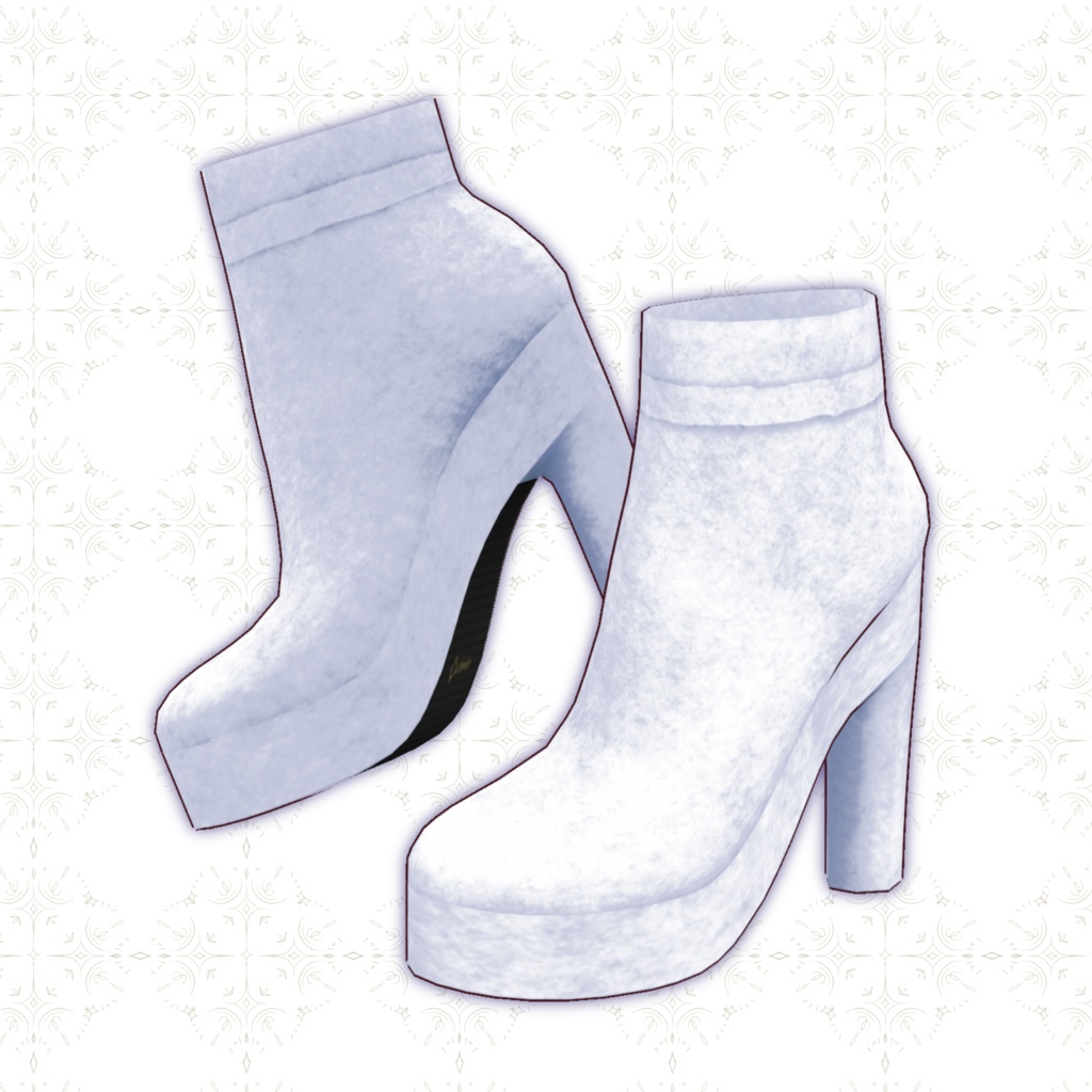 【VRoid正式版】スエードブーツ Suede boots 8Color SET