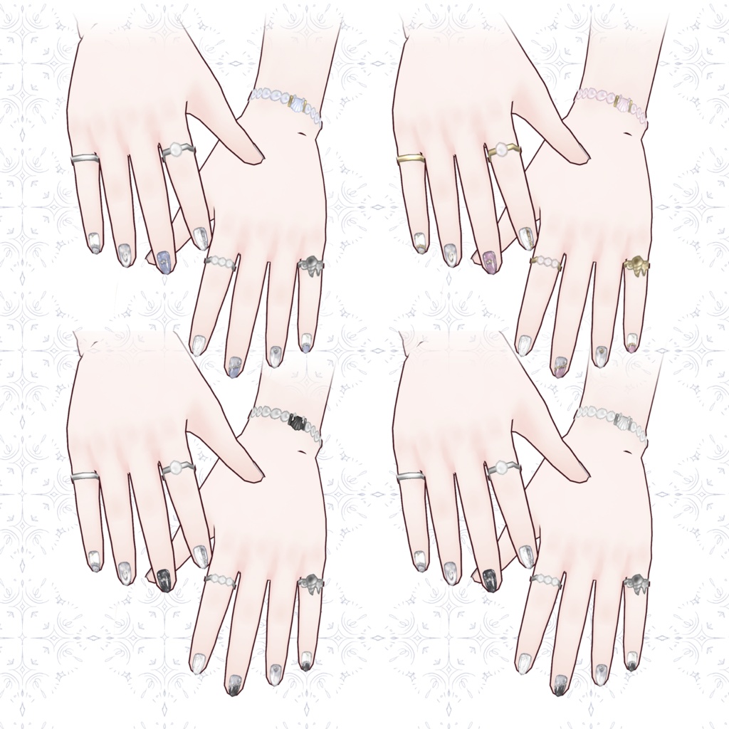 【VRoid正式版】シェル水着セット Seashell swimsuit