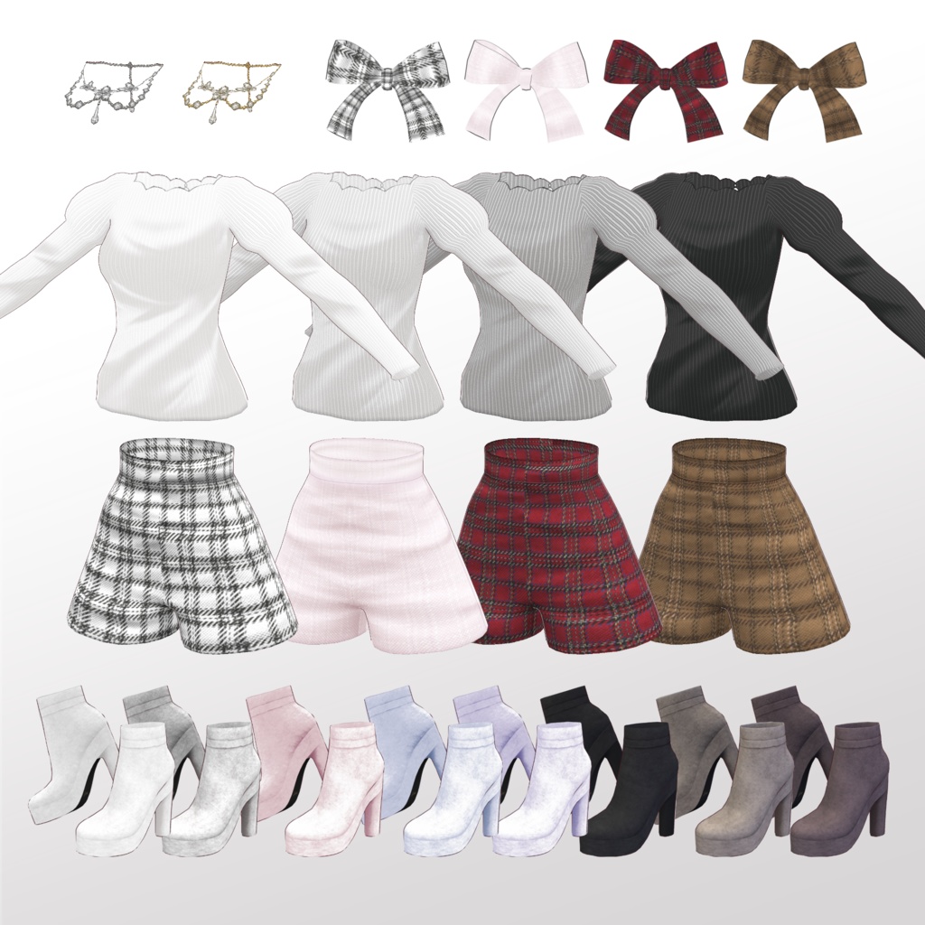 【VRM/VRoid正式版】3Dモデル SILFAVI VTuber