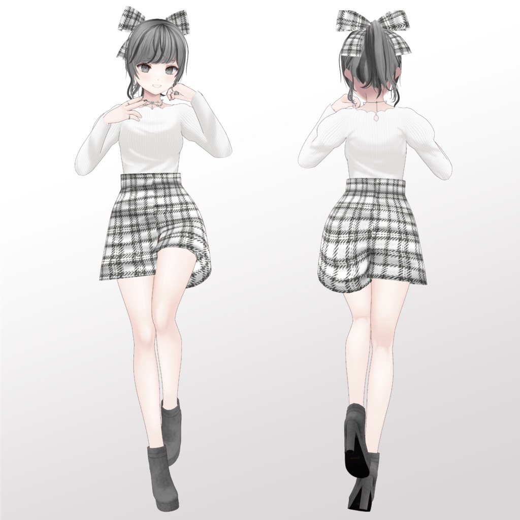 【VRM/VRoid正式版】3Dモデル SILFAVI VTuber