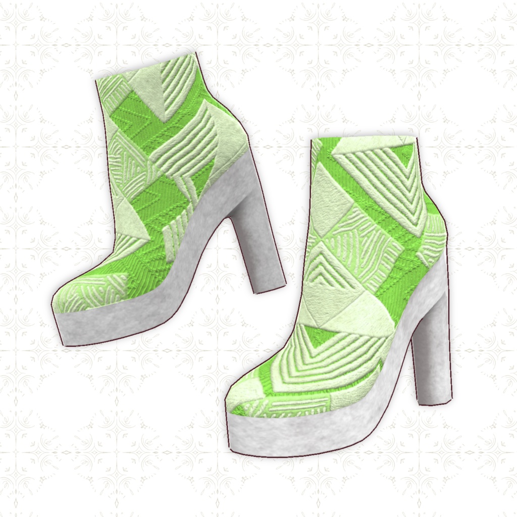 【VRoid正式版】春のハイヒールブーツ TORINGO_spring boots